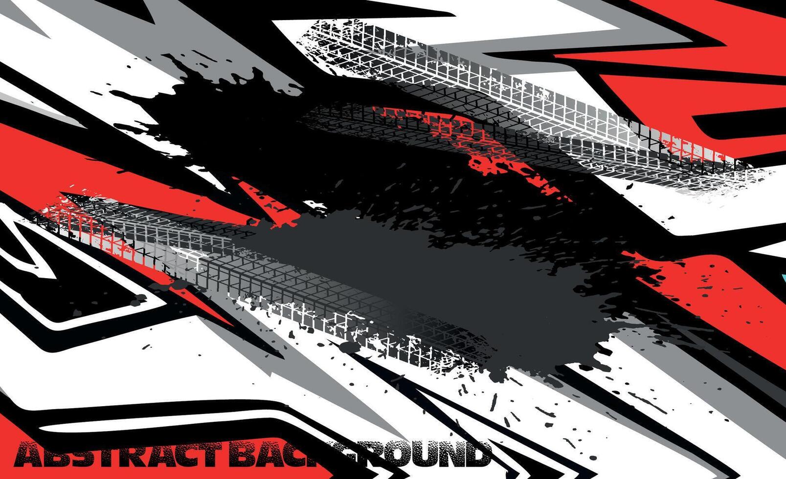 Graphic abstract stripe racing background kit designs for wrap vehicle, race car, rally, adventure and livery vector