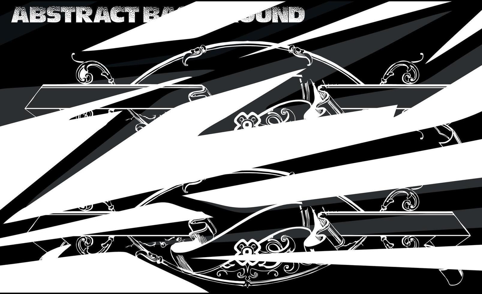 Graphic abstract stripe racing background kit designs for wrap vehicle, race car, rally, adventure and livery vector