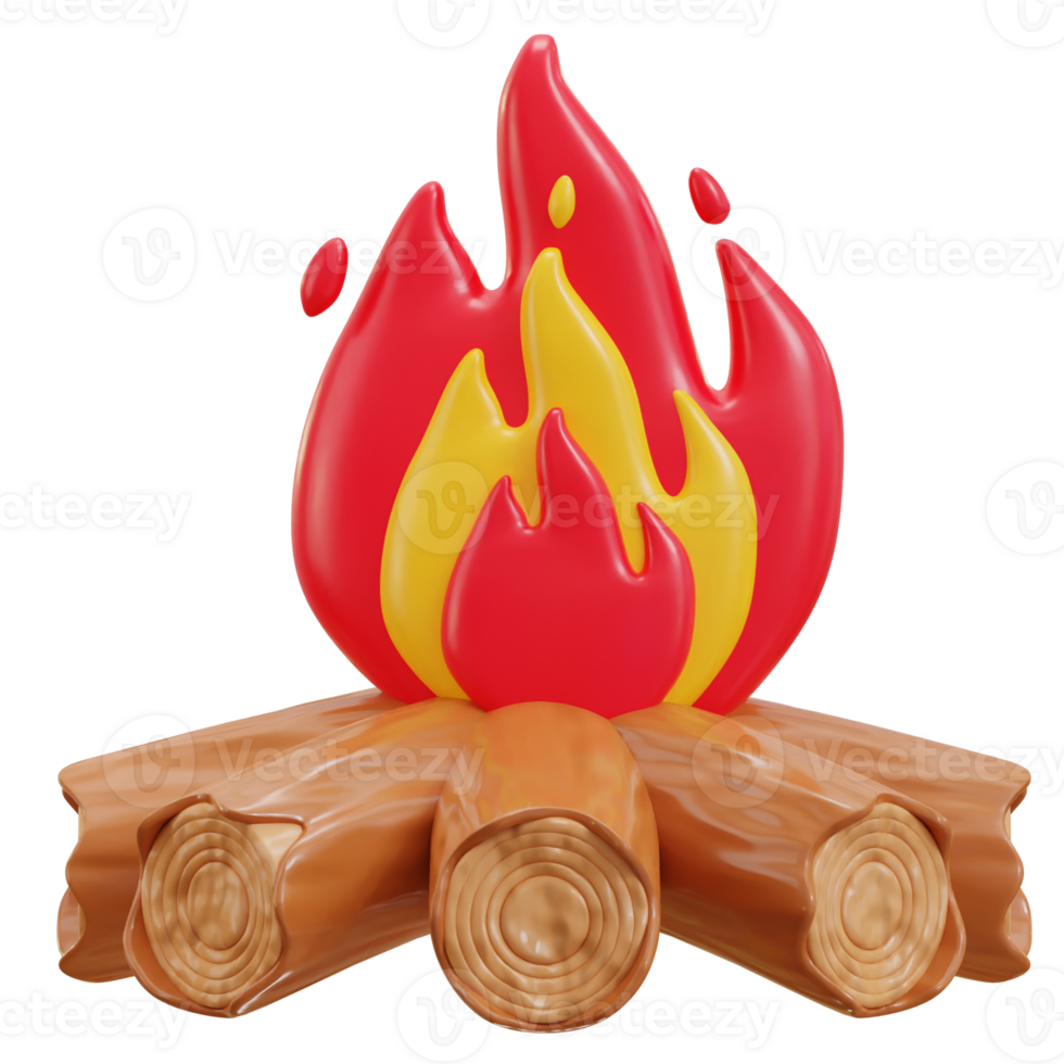 3d Lagerfeuer Symbol Illustration png