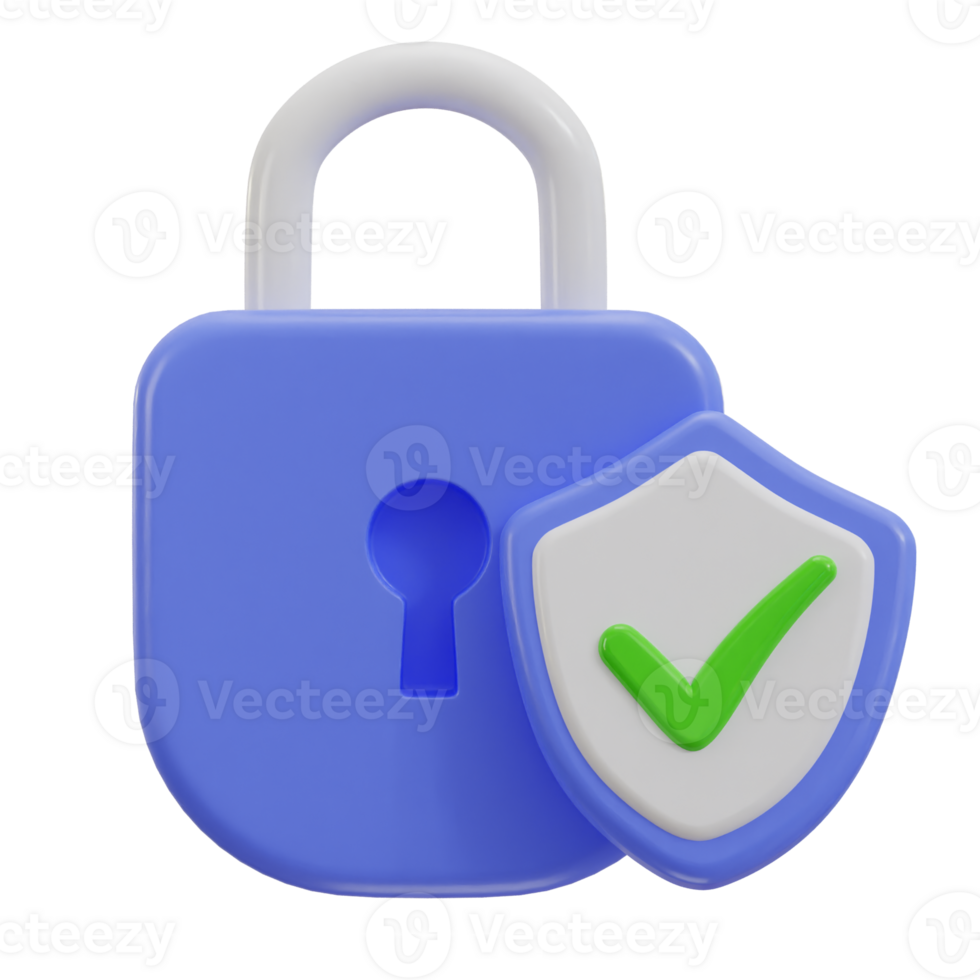 3d security verified icon png