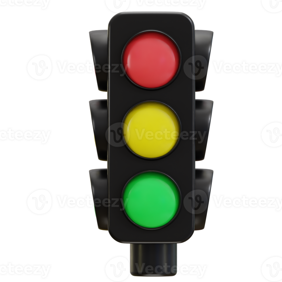 3d traffic light icon png