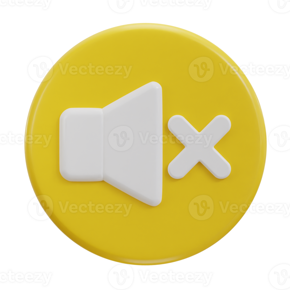 3d speaker mute icon no sound icon png
