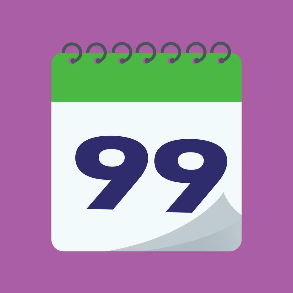 daily calendar number vector design