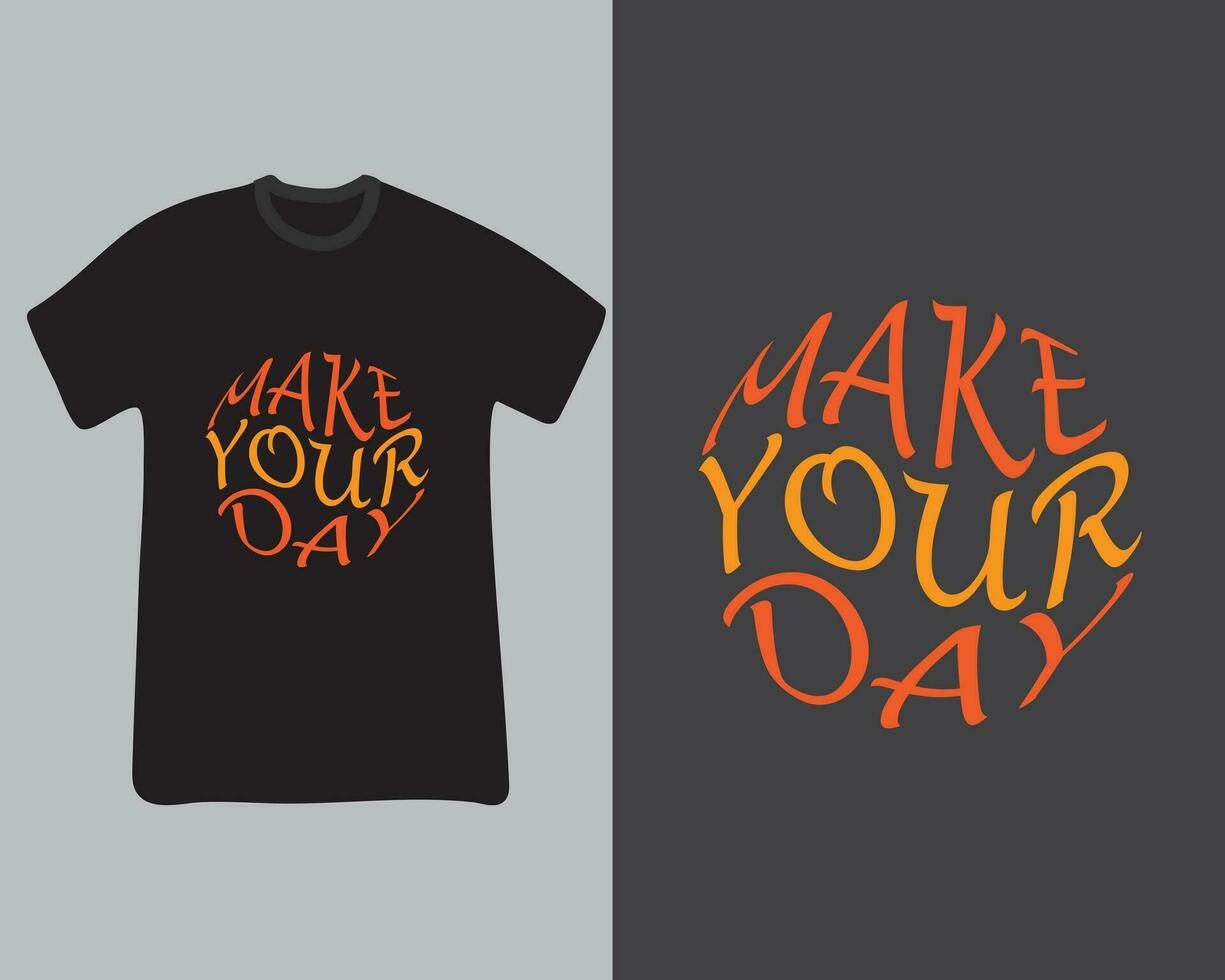 Simple T-shirt Design Template, vector