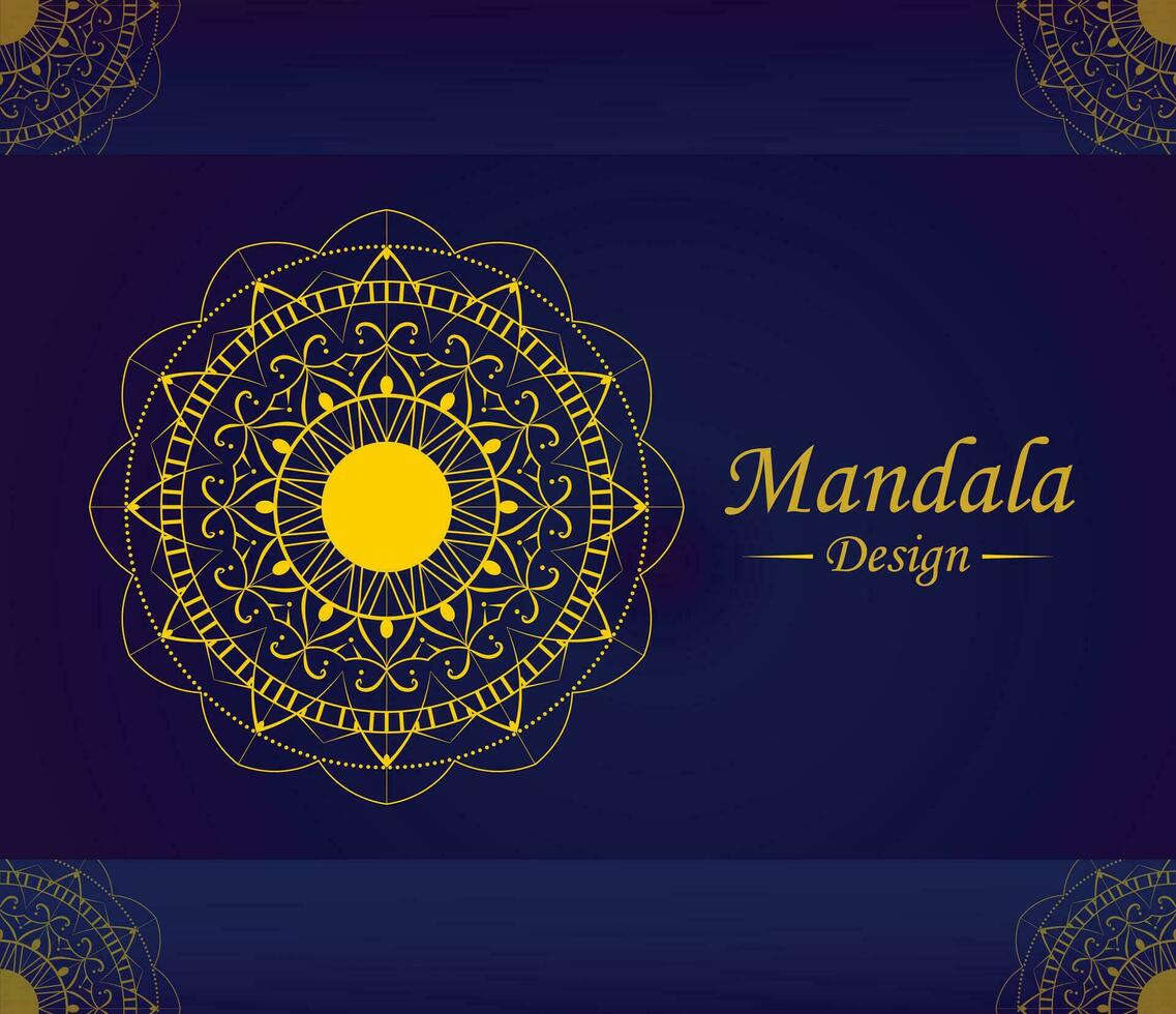 Mandala Presentation, Simple Abstract Mandala Design, vector