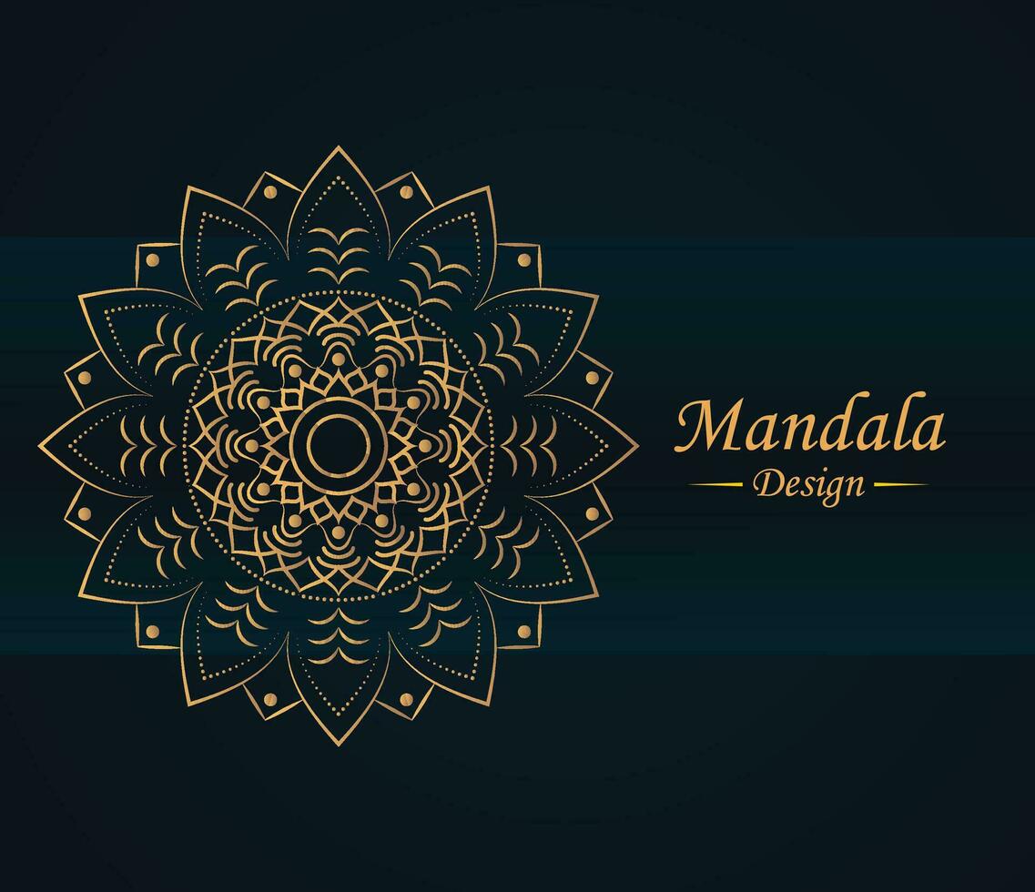 Mandala Presentation, Simple Abstract Mandala Design, vector