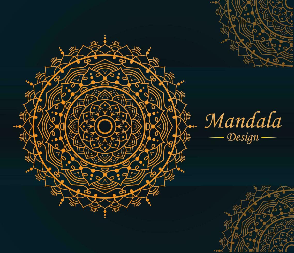 Mandala Presentation, Simple Abstract Mandala Design, vector