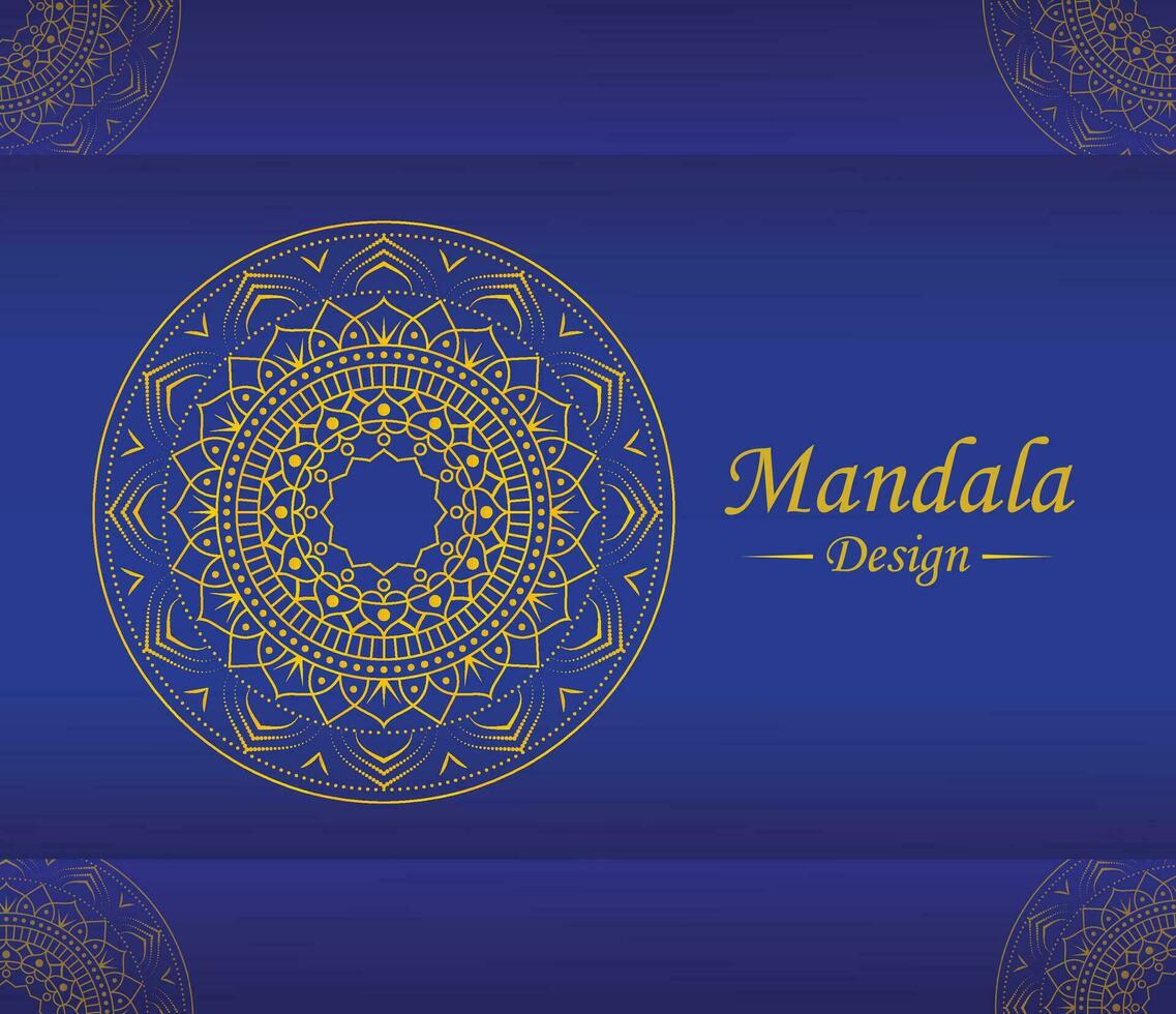 Mandala Presentation, Simple Abstract Mandala Design, vector