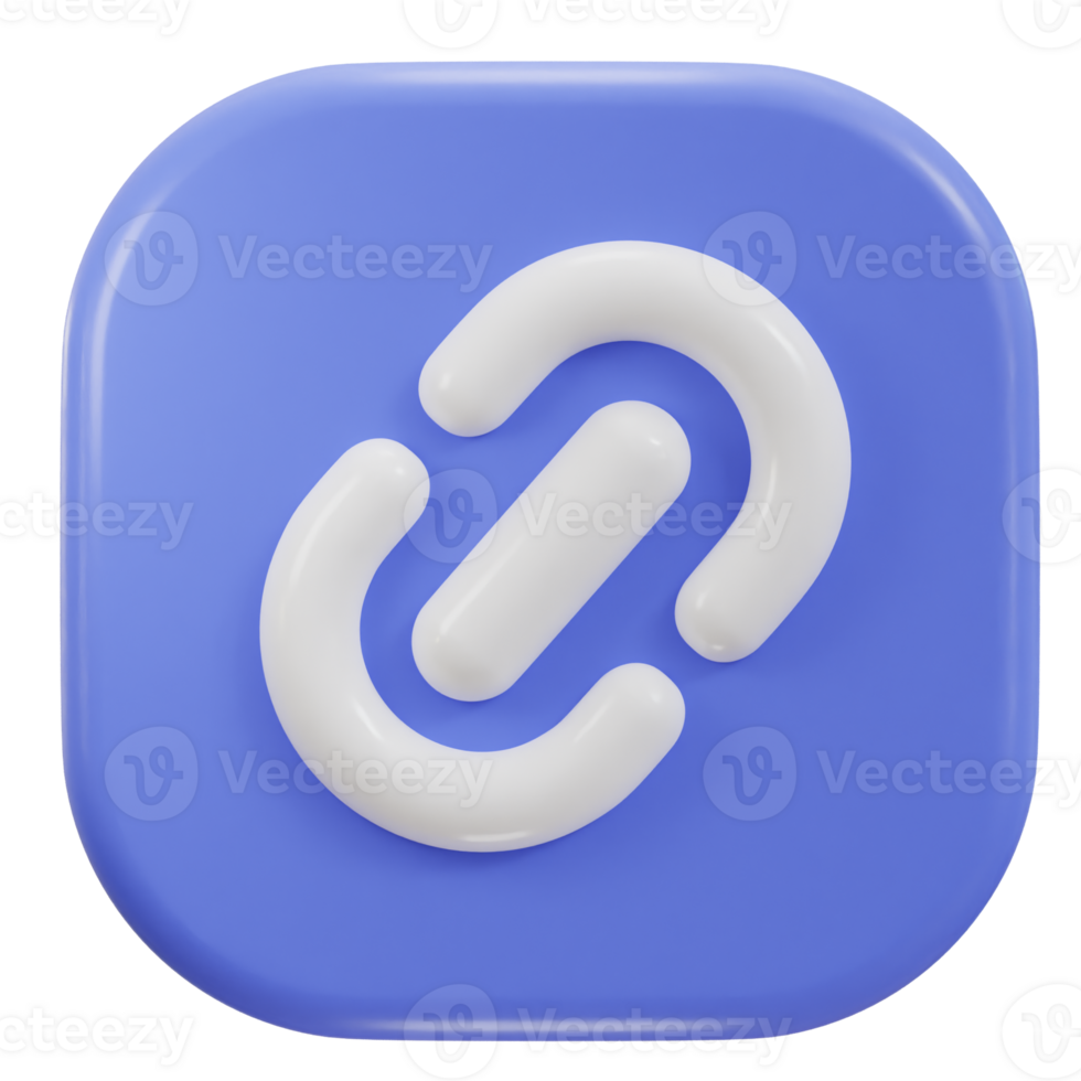 link chain icon 3d render png