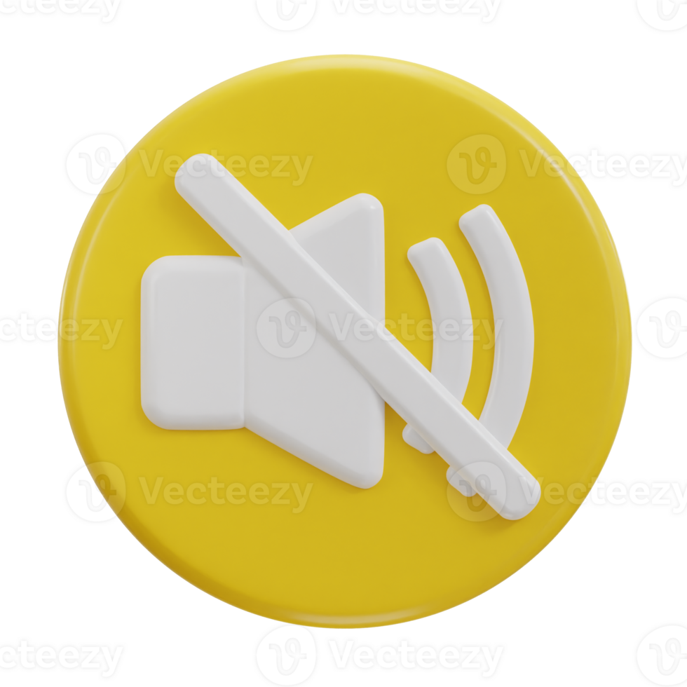 3d speaker mute icon no sound icon png