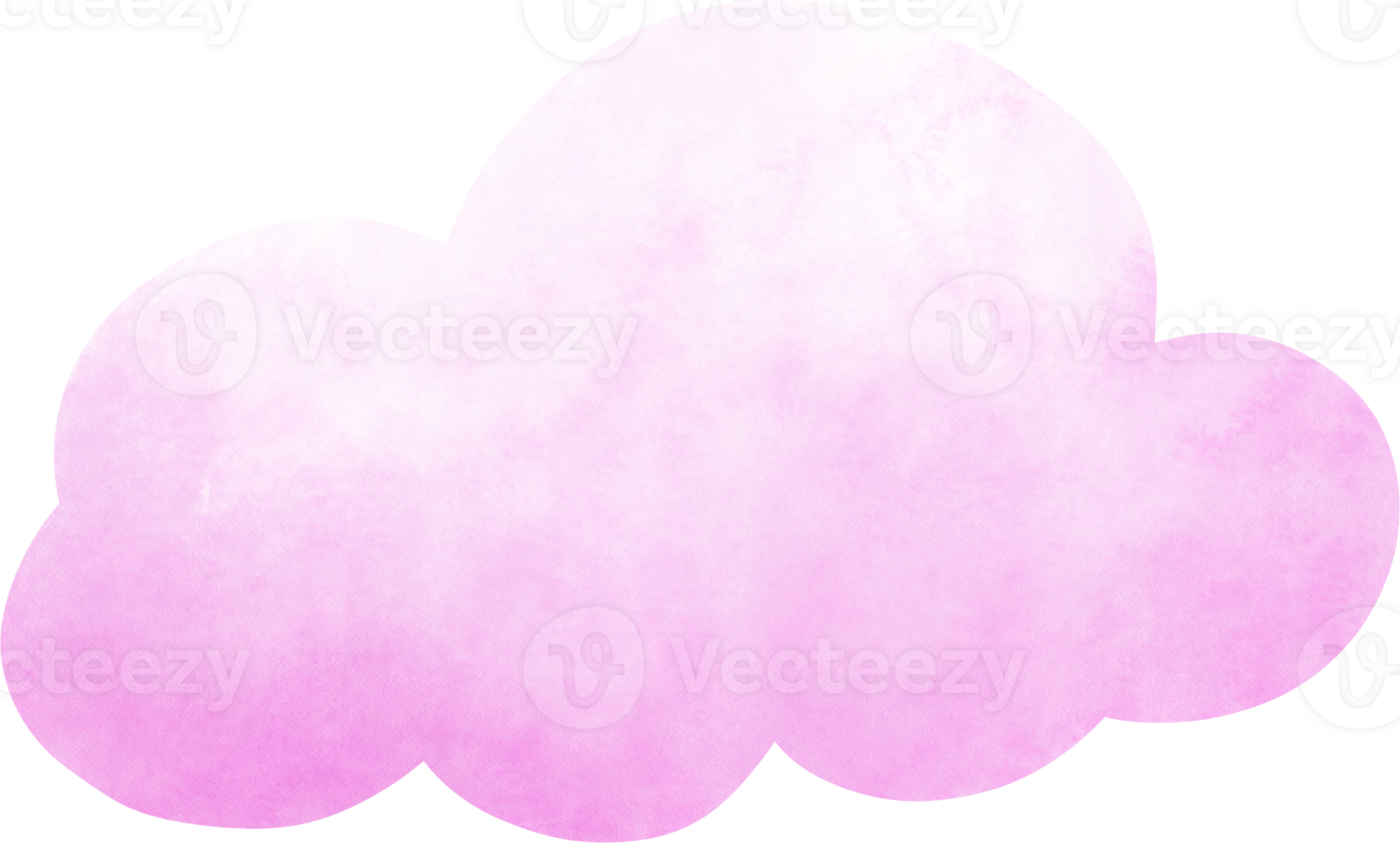 Pink watercolor cloud png