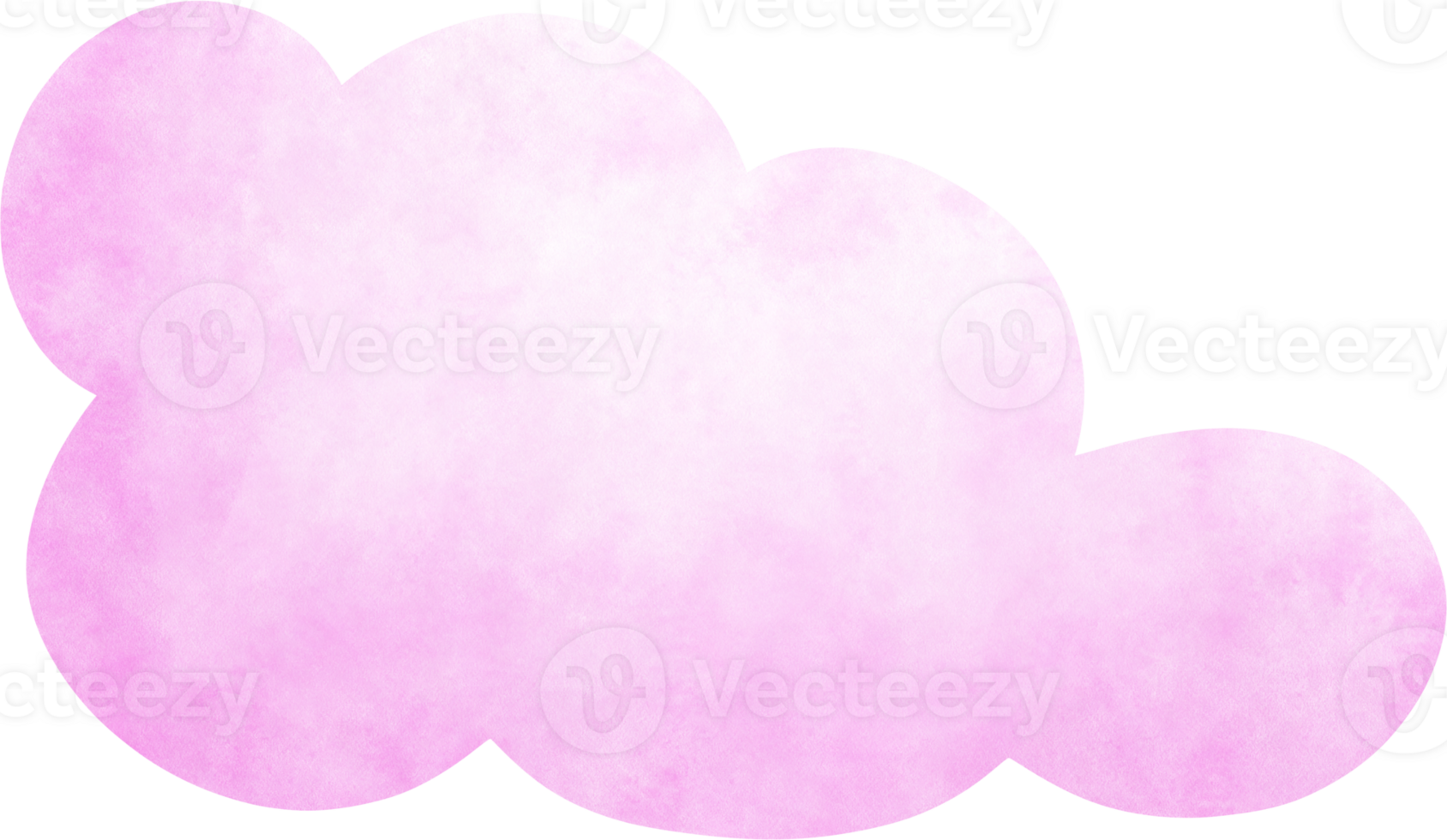 Pink watercolor cloud png