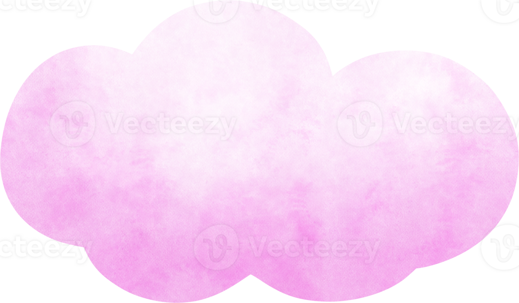 Pink watercolor cloud png