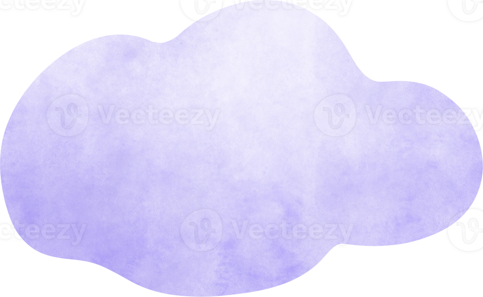 Purple watercolor cloud png