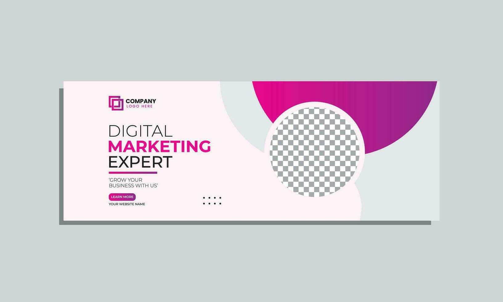 digital marketing agency social media cover banner design. corporate business creative social media cover banner post template vector