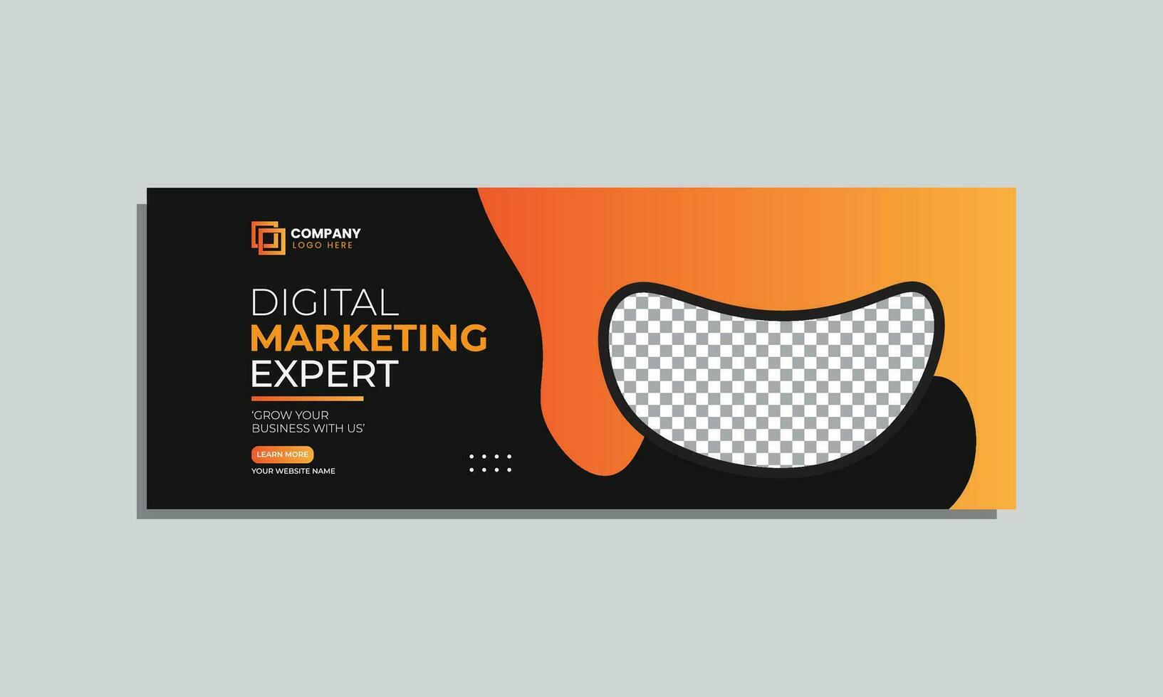 digital marketing agency social media cover banner design. corporate business creative social media cover banner post template vector