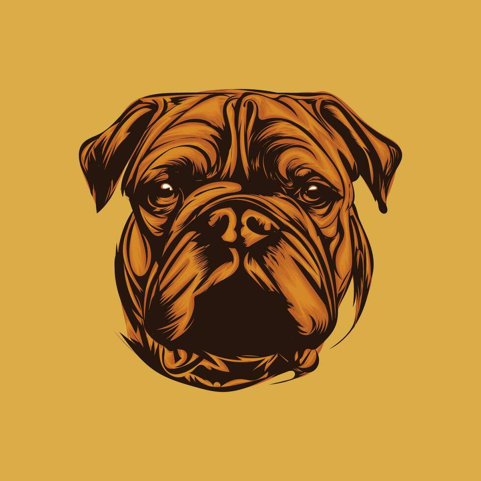 Bull dog vector illustration design