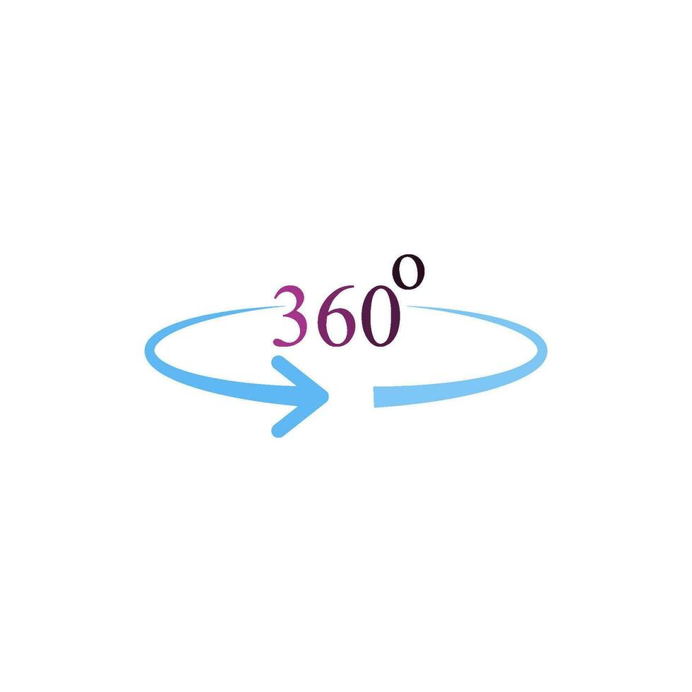 360 degree icon vector design templates