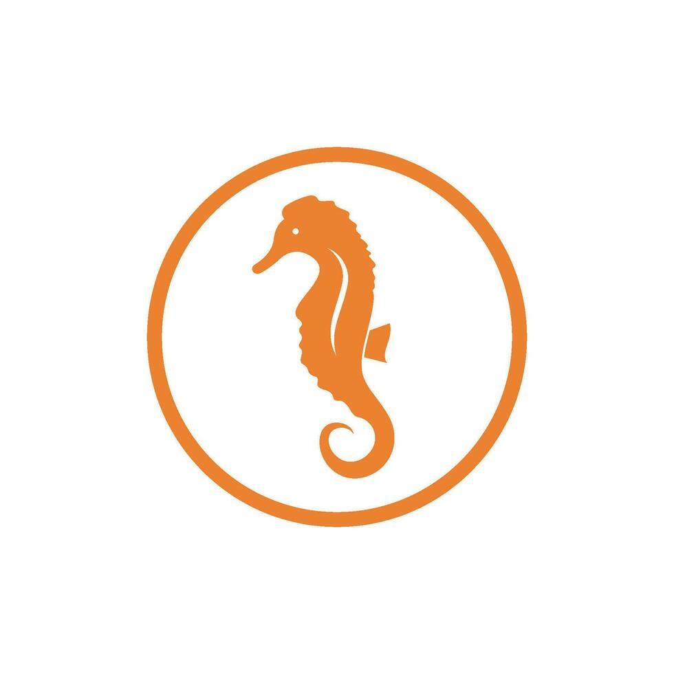 seahorse vector icon illustration design