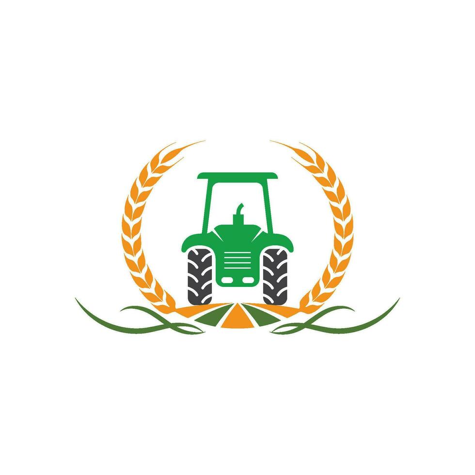 tractor granjero icono vector ilustración diseño