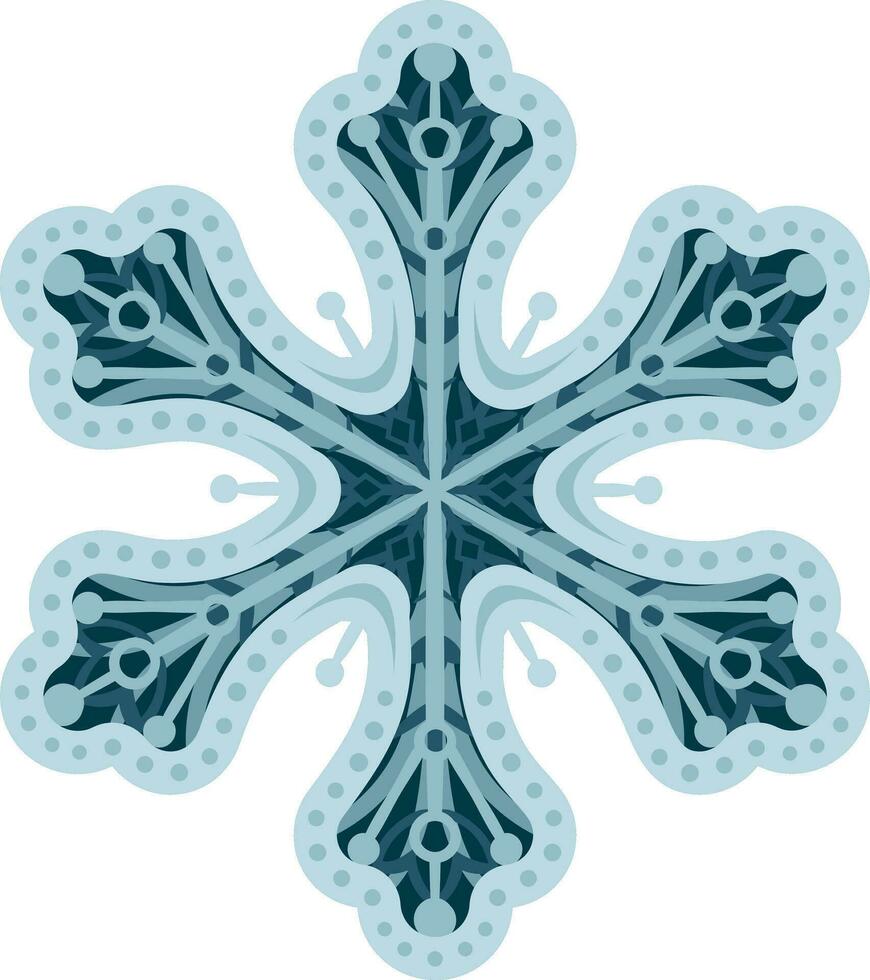 Christmas Snowflakes multilayer file home decor vector
