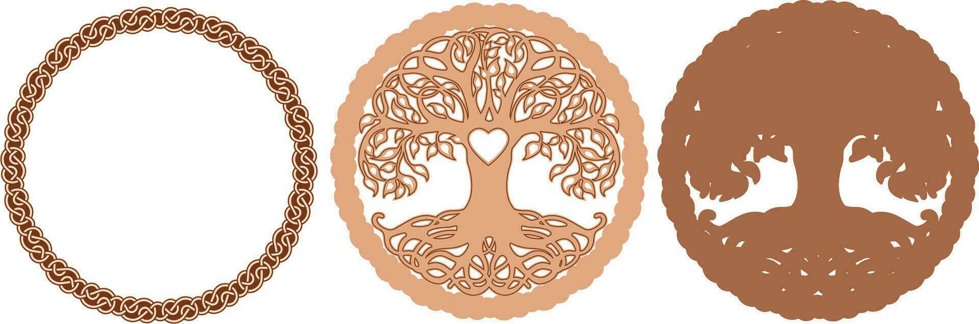 TREE of LIFE Multilayer Wall Decor, Cut File vector