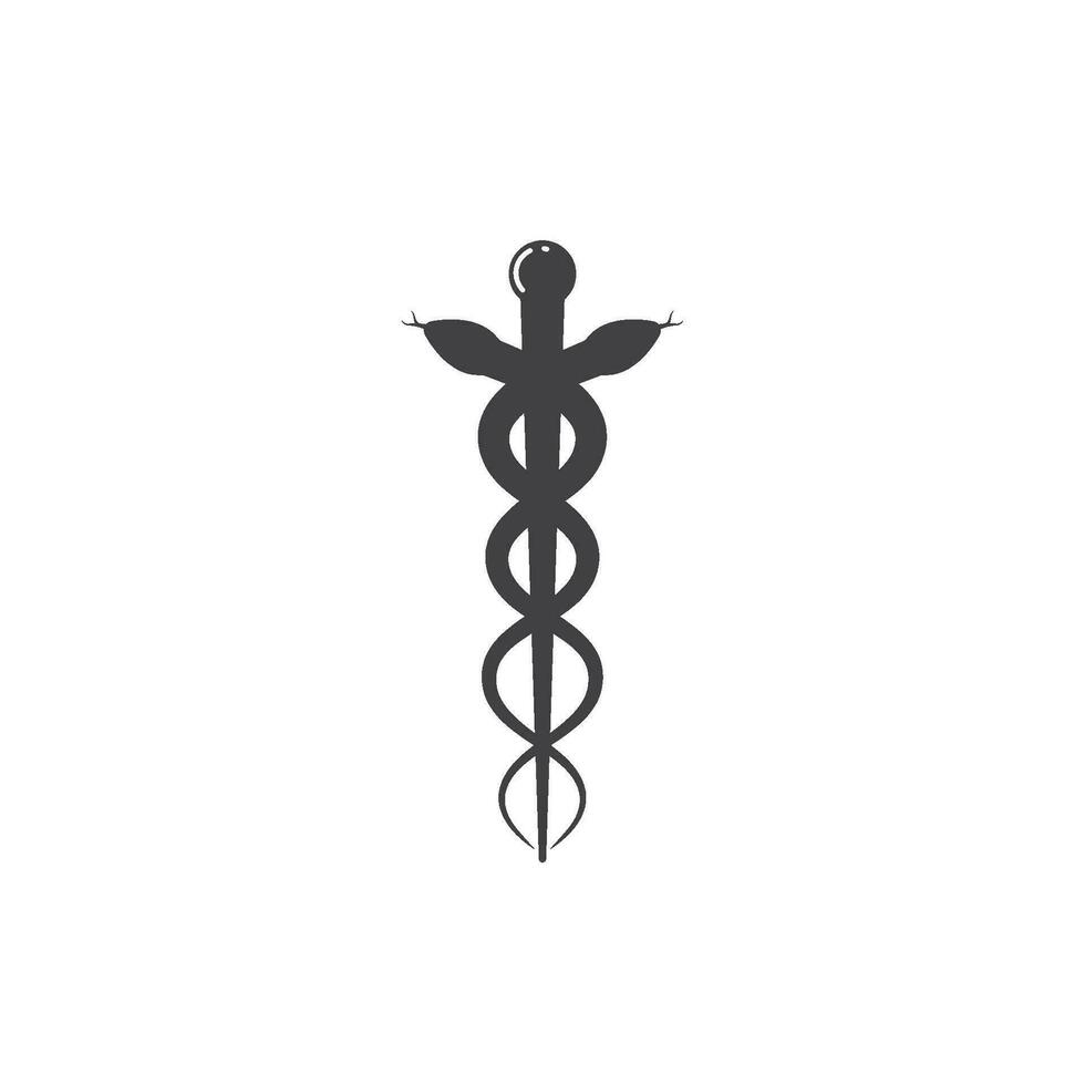 médico serpiente vector icono ilustración