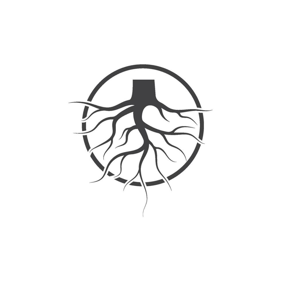 tree roots vector icon illustration design