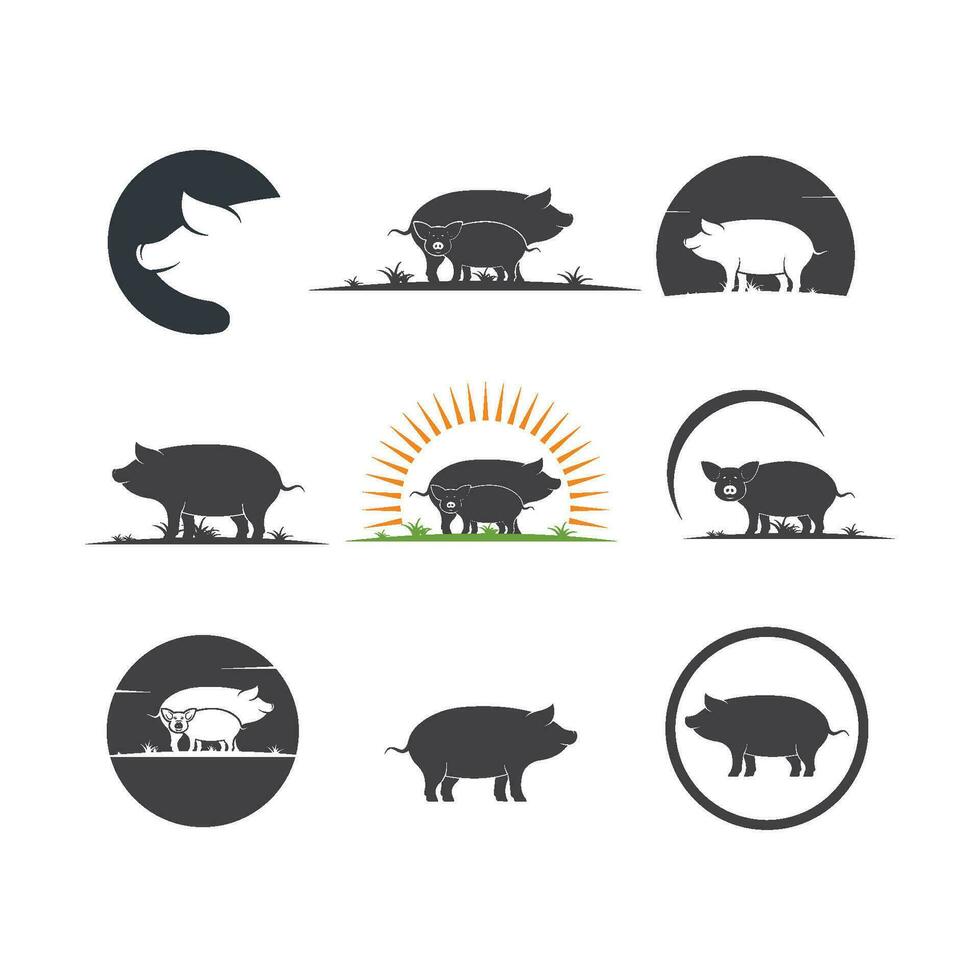 cerdo vector icono ilustración diseño