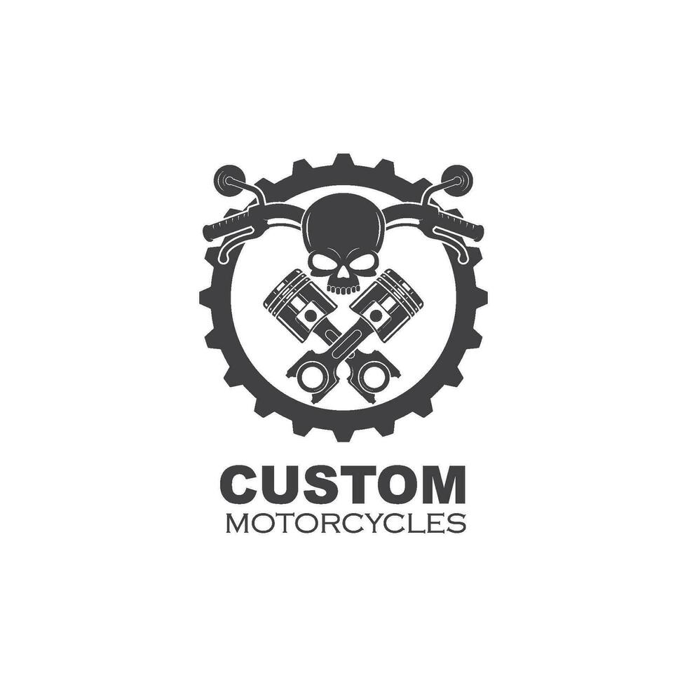 personalizado motocicleta vector ilustración diseño