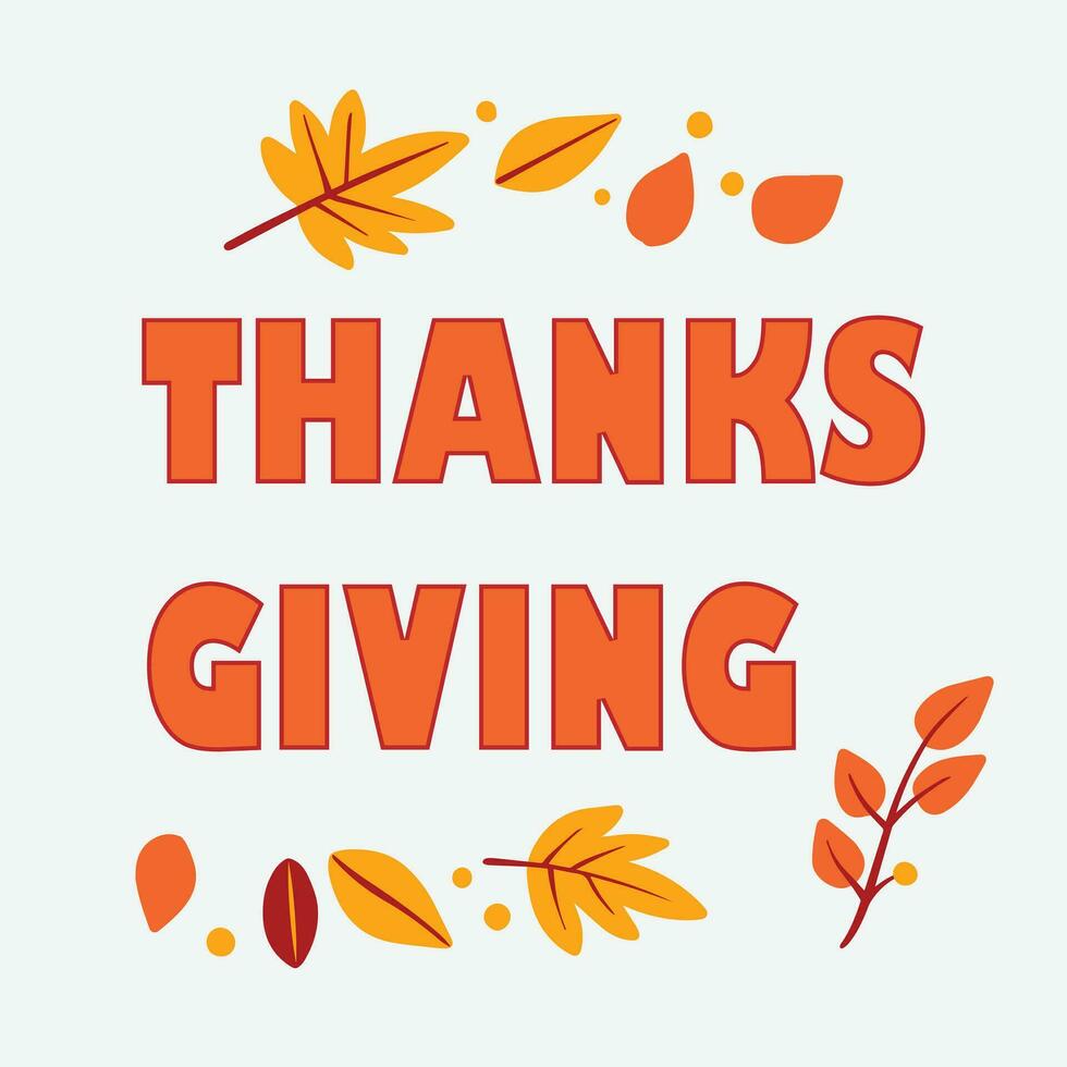 thanks giving vector design