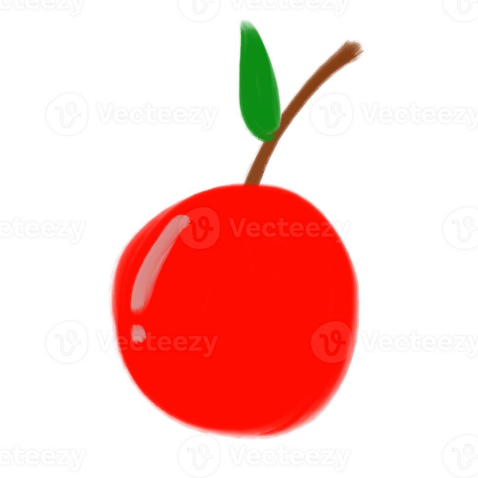 Red cherry Fruit Doodle png