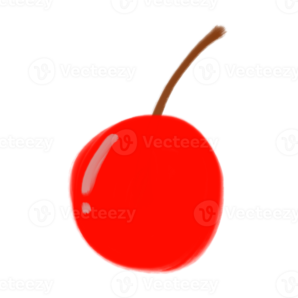 Red cherry Fruit Doodle png