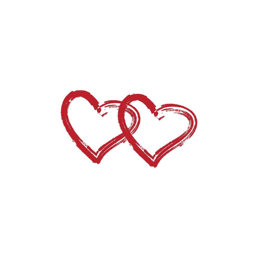 Love Logo Vector icon illustration design