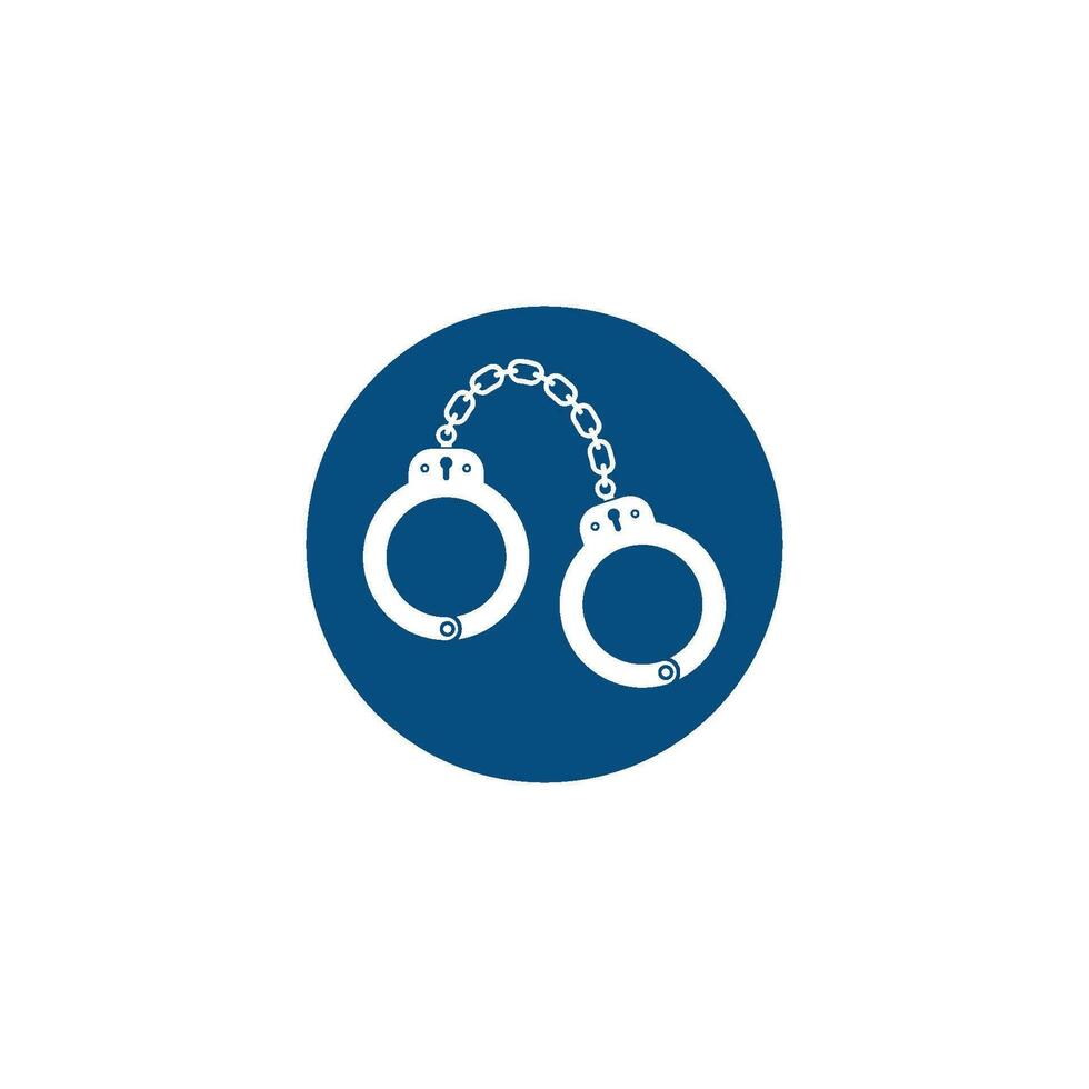 handcuff vector icon illustration design