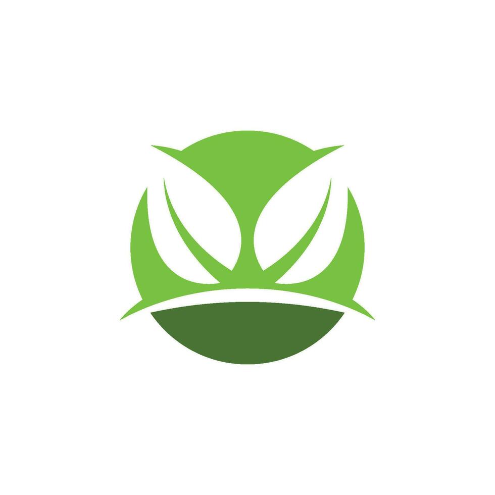green leaf ecology nature element vector icon of go green