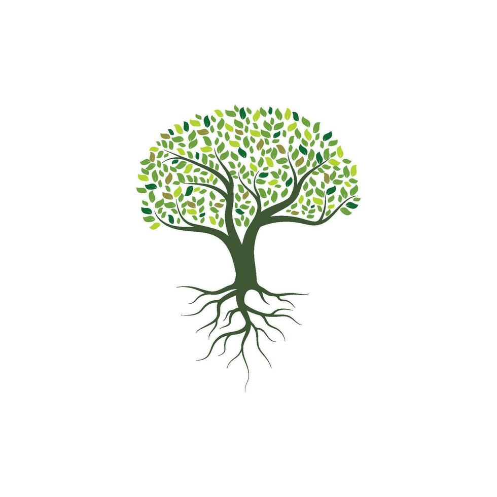 árbol icono logo modelo vector