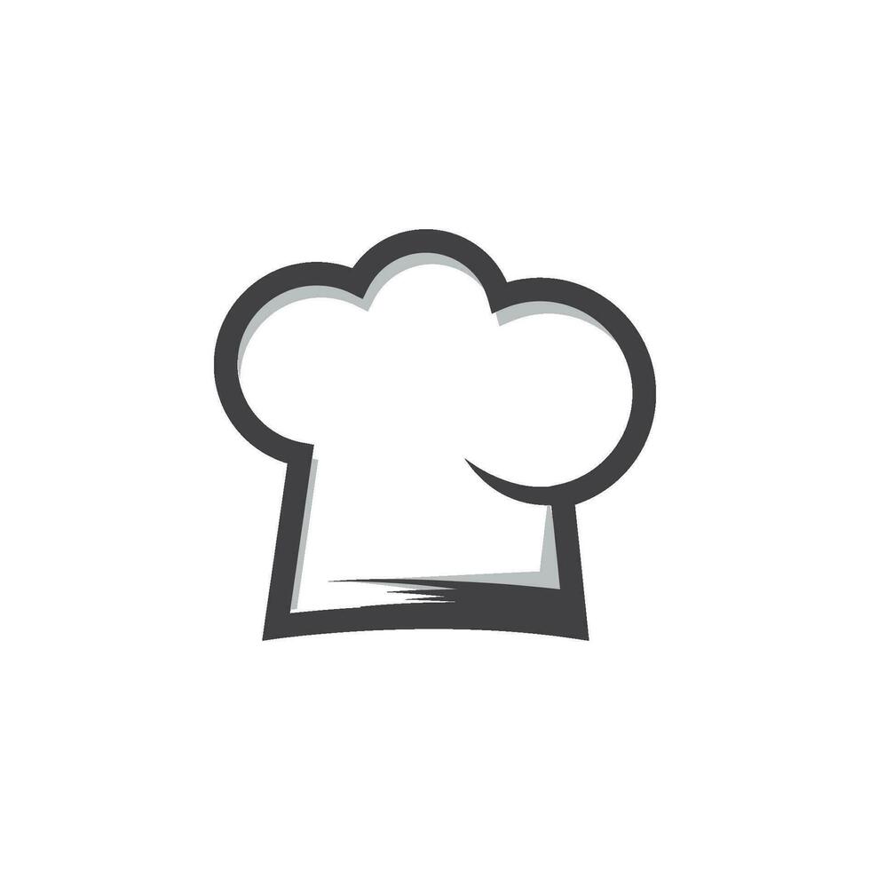 vector de plantilla de logotipo de chef de sombrero