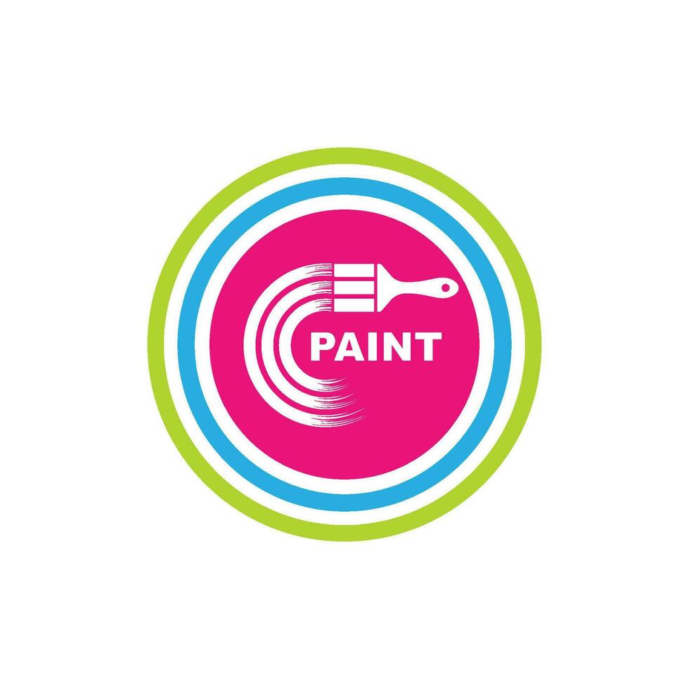paint brush vector icon illustration