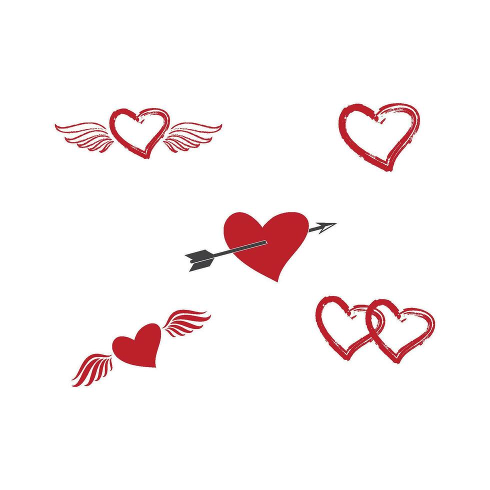 Love Logo Vector icon illustration design