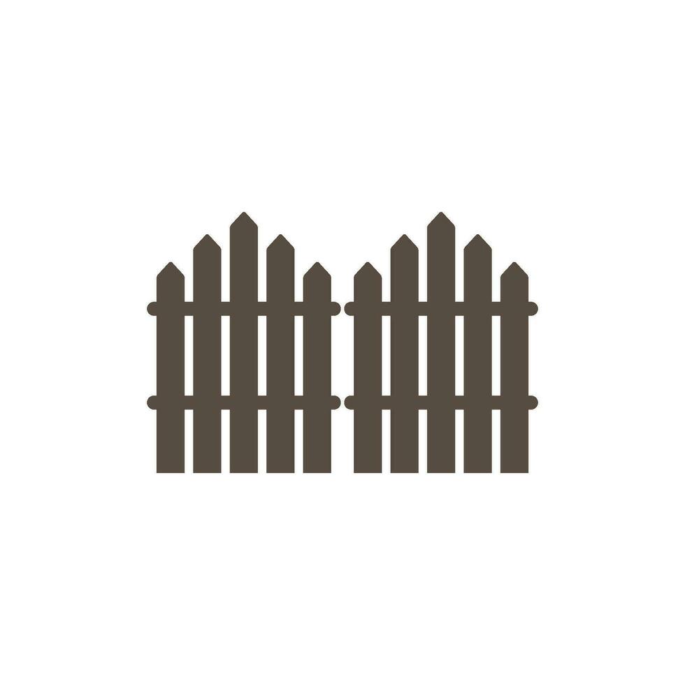 fence icon vector element design template