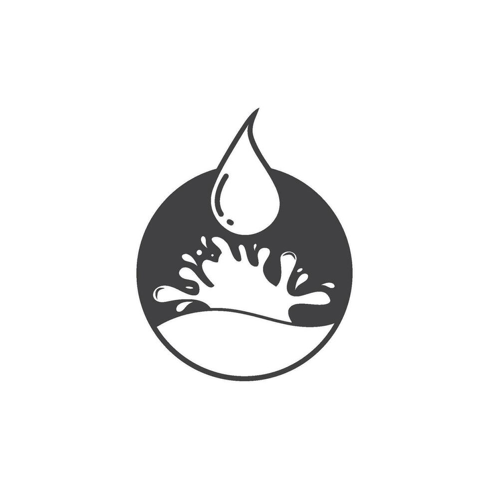 Water Splash logo icon illustration design vector