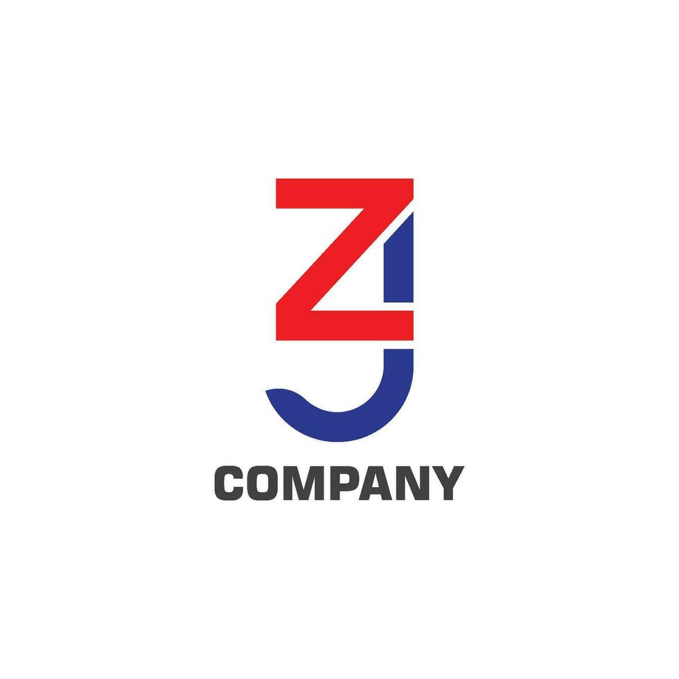 jz Letter Logo Template Vector