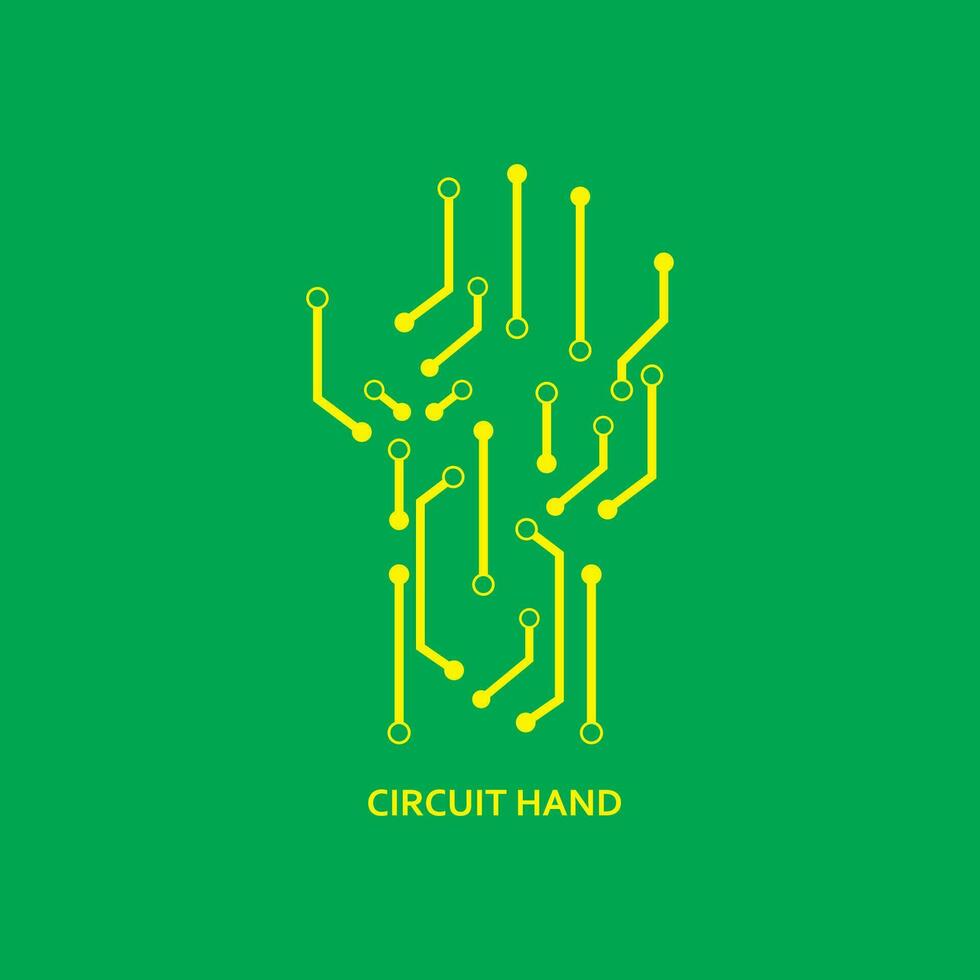 circuit board line,cpu,chip icon logo illustration vector