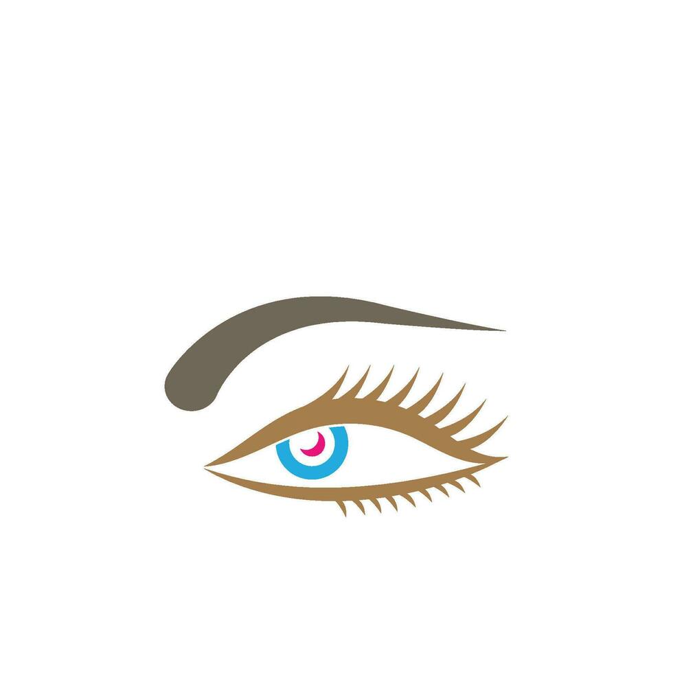 optical eye icon Logo vector Template illustration