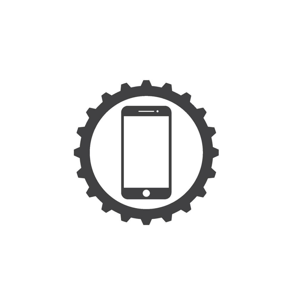 smartphone logo icon vector illustration design