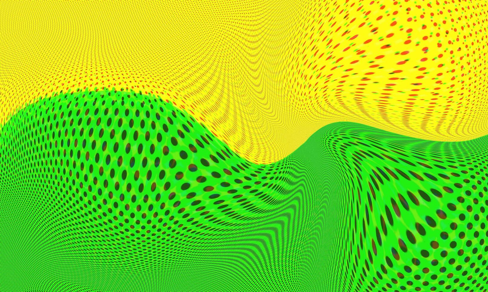 dúo tonos de verde y amarillo, natural antecedentes efecto de diferente colores. líquido Arte. trama de semitonos retro ilustración. foto