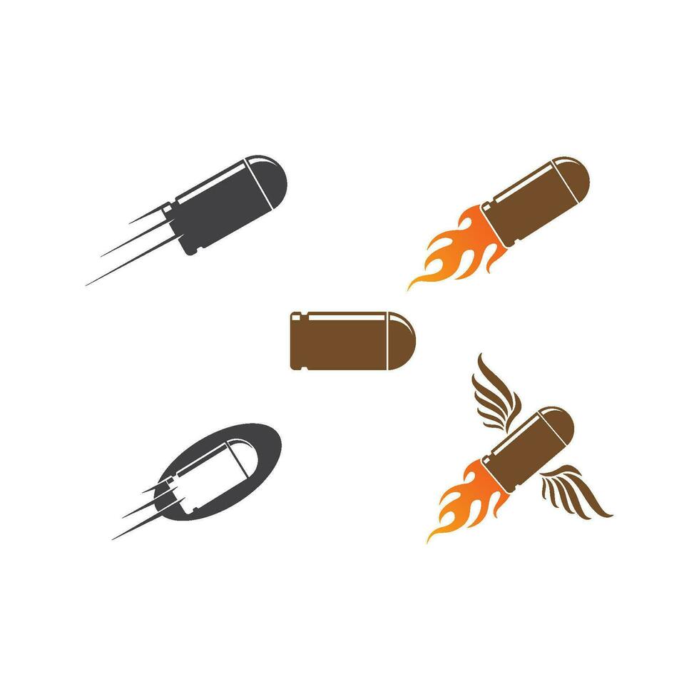 bullet gun vector icon illustration design