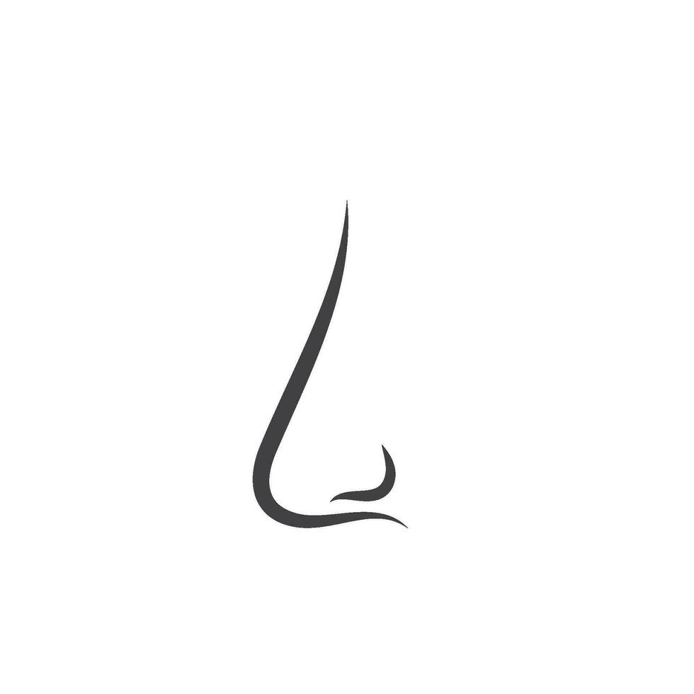 nose vector icon of human senses illustration