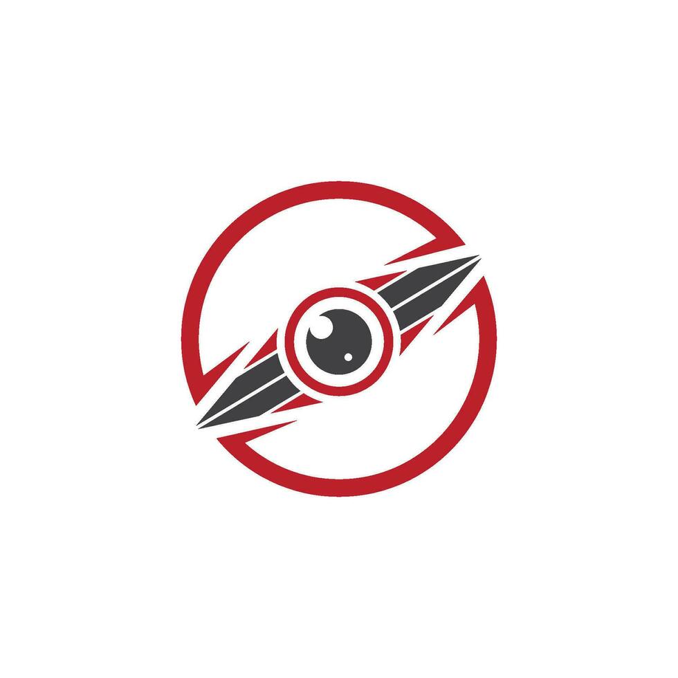 optical eye icon Logo vector Template illustration
